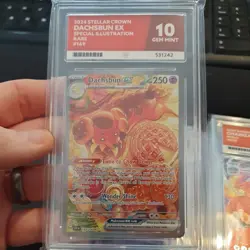 Pokemon TCG Dachsbun EX Stellar Crown 169/142 ACE 10 - Image 1