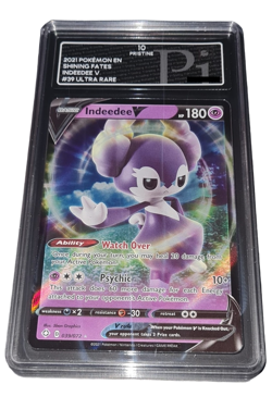 Pokemon - Indeedee V - Pi 10 PRISTINE - 2021 Shining Fates - ENG - No PSA CGC - Image 1