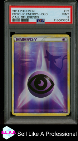 PSYCHIC ENERGY-HOLO CALL OF LEGENDS POKEMON CALL OF LEGENDS 2011 92 PSA 9 - Image 1