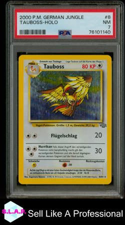 TAUBOSS-HOLO POKEMON GERMAN JUNGLE 2000 8 PSA 7 - Image 1