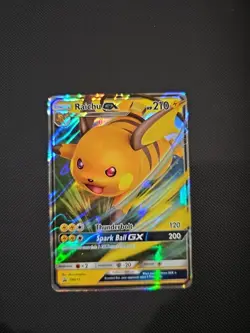 Pokemon TCG Raichu GX Sun & Moon SM213 Holo Promo - Image 1