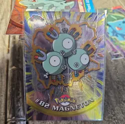 2000 Pokemon Topps Chrome TV MAGNETON #82 Base BC - Image 1