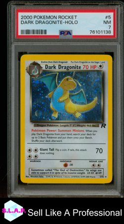 DARK DRAGONITE-HOLO POKEMON ROCKET 2000 5 PSA 7 - Image 1