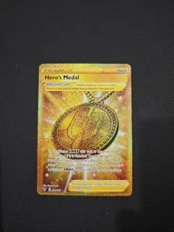 Pokemon TCG Hero's Medal Vivid Voltage 201/185 Holo Secret Rare - Image 1