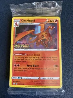 Pokemon Charizard SWSH066 Vivid Voltage Prerelease Sealed Pack Promo - Image 1