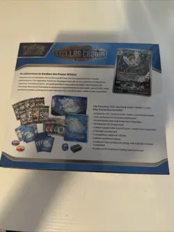 Pokemon Scarlet & Violet Stellar Crown Elite Trainer Box Sealed - Image 2