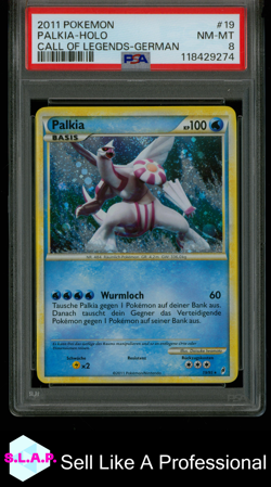 PALKIA-HOLO CALL OF LEGENDS-GERMAN POKEMON CALL OF LEGENDS 2011 19 PSA 8 - Image 1