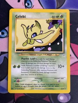 Celebi #16/64, Neo Revelation Non-Holo Rare, 2000 Vintage Pokemon TCG, NM - Image 1