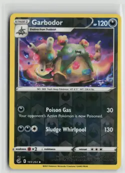 Pokemon TCG Fusion Strike Garbodor x1 NM Reverse Holo 169 - Image 1