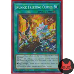 Yugioh Runick Freezing Curses TAMA-EN033 Super Rare 1st Edition NM - Image 1