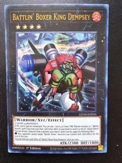 Battlin Boxer King Dempsey Ultra Rare LD10-EN036 1st Edition - Image 1