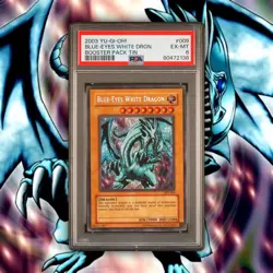 Blue-Eyes White Dragon | English Version | BPT-009 | PSA 6 - Image 1