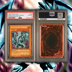 Blue-Eyes White Dragon | English Version | BPT-009 | PSA 6 - Image 3