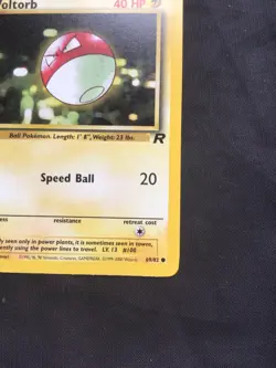 Pokemon Cards: Team Rocket 1st Edition Common: Voltorb 69/82 - Image 4