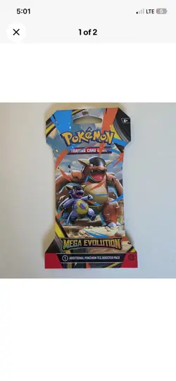 Pokemon Mega Evolution Booster Pack - 10 Cards / Pack - Random Art - SEALED - Image 1
