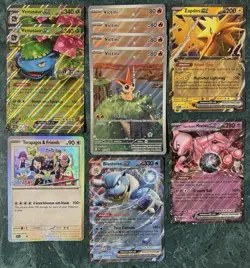 POKEMON TEAM ROCKET’S MEWTWO BLASTOISE ZAPDOS EX VICTINI IR JUMBO 10 CARD LOT !! - Image 1