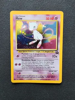 MEW 9 Black Star Promo WOTC HOLO Rare Pokemon Card - Image 1