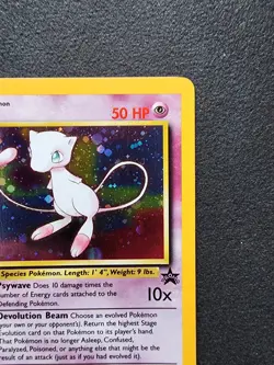 MEW 9 Black Star Promo WOTC HOLO Rare Pokemon Card - Image 3