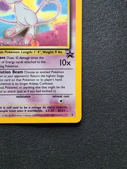 MEW 9 Black Star Promo WOTC HOLO Rare Pokemon Card - Image 4