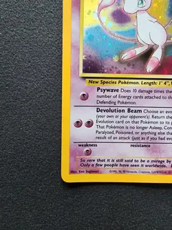 MEW 9 Black Star Promo WOTC HOLO Rare Pokemon Card - Image 5