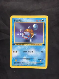 Pokemon Cards: Team Rocket 1st Edition Common: Squirtle 68/82 - Image 1