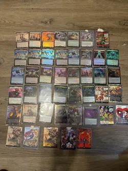 MTG Spiderman Lot Of 67 Cards! !! Rares FOILS, Mythics & More Pack Fresh - Image 1