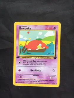 Pokemon Cards: Team Rocket 1st Edition Common: Slowpoke 67/82 - Image 1