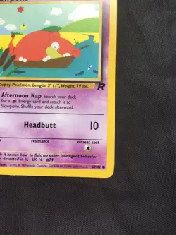 Pokemon Cards: Team Rocket 1st Edition Common: Slowpoke 67/82 - Image 4