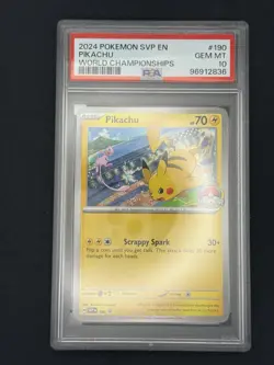 Pikachu 190 Sv: Scarlet & Violet Promo Cards PSA 10 - Image 2