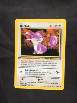 Pokemon Cards: Team Rocket 1st Edition Common: Rattata 66/82 - Image 1