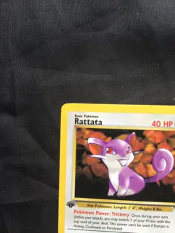 Pokemon Cards: Team Rocket 1st Edition Common: Rattata 66/82 - Image 2