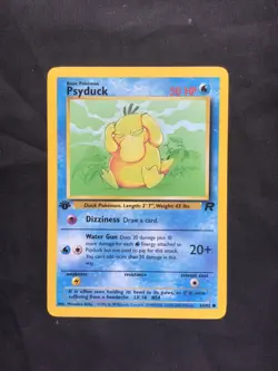 Pokemon Cards: Team Rocket 1st Edition Common: Psyduck 65/82 - Image 1