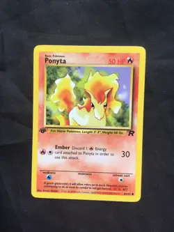 Pokemon Cards: Team Rocket 1st Edition Common: Ponyta 64/82 - Image 1