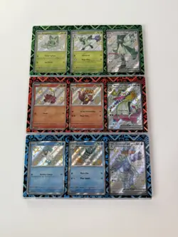 Paldean Fates Premium Collection Shiny Promo Cards w/ Magnetic Card Protector x3 - Image 1