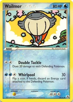 WAILMER 69/92 - COMMON - NON-HOLO - EX Legend Maker - Pokemon Card - NM/M - Image 1