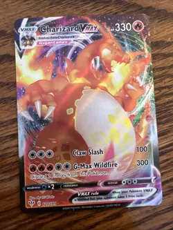 Charizard VMAX Pokemon Card 330 HP Claw Slash G-Max Wildfire - Image 1