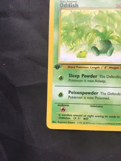 Pokemon Cards: Team Rocket 1st Edition Common: Oddish 63/82 - Image 5