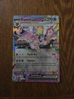 Espeon EX 034/131 STAMPED PROMO Card Prismatic Evolutions Pokemon TCG - Image 1