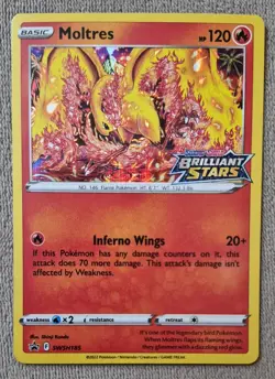 Moltres SWSH185 SWSH: Sword & Shield Promo Cards Holo NM - Image 1
