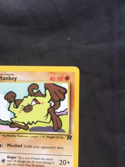Pokemon Cards: Team Rocket 1st Edition Common: Mankey 61/82 - Image 3