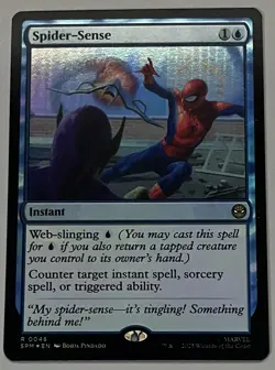 MTG Marvel’s Spider-Man Spider-Sense Instant RARE FOIL #0046 - Image 1
