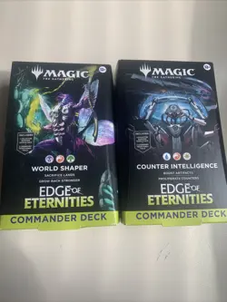 Set of 2 Commander Decks Edge of Eternities EOE MTG New Sealed Magic The Gather - Image 1