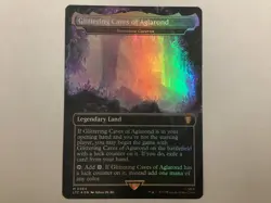 MTG LOTR GLITTERING CAVES OF AGLAROND GEMSTONE CAVERNS Foil NM (0133) - Image 1