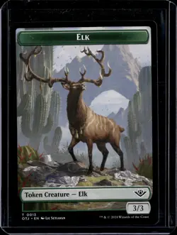 Elk - 13 - Token - OTJ - NM - MTG Magic the Gathering - Image 1