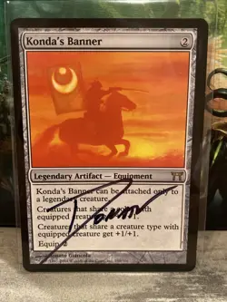 MTG / KONDA'S BANNER / Champions of Kamigawa / #259 / NM Artist Signed Giancola - Image 1