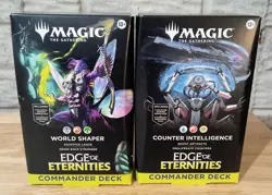 Magic the Gathering Commander Decks Edge of Eternities MTG Set of 2 New Sealed - Image 1
