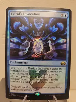 FOIL ESTRID'S INVOCATION mtg NM Modern Horizons 3 Rare - Image 1