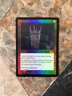 MTG - Grim Monolith - Urza’s Legacy - Artifact - Lightly Played LP - Image 1