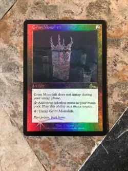 MTG - Grim Monolith - Urza’s Legacy - Artifact - Lightly Played LP - Image 3