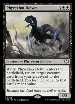 Phyrexian Delver x1 - Commander: March of the Machine - NM-Mint, English - Comma - Image 1